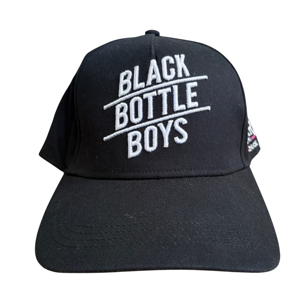 NEW Black Bottle Boys Luc Belaire Rare France Black Hat Cap SnapBack Adjustable
